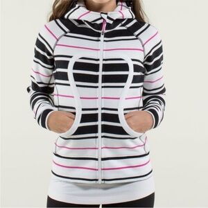 lululemon athletica Black and White Striped Jacket
